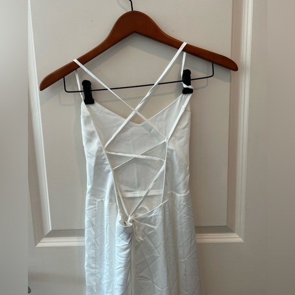 Show Me Your Mumu Godshaw Goddess maxi dress in ivory luxe satin - Picture 8 of 13